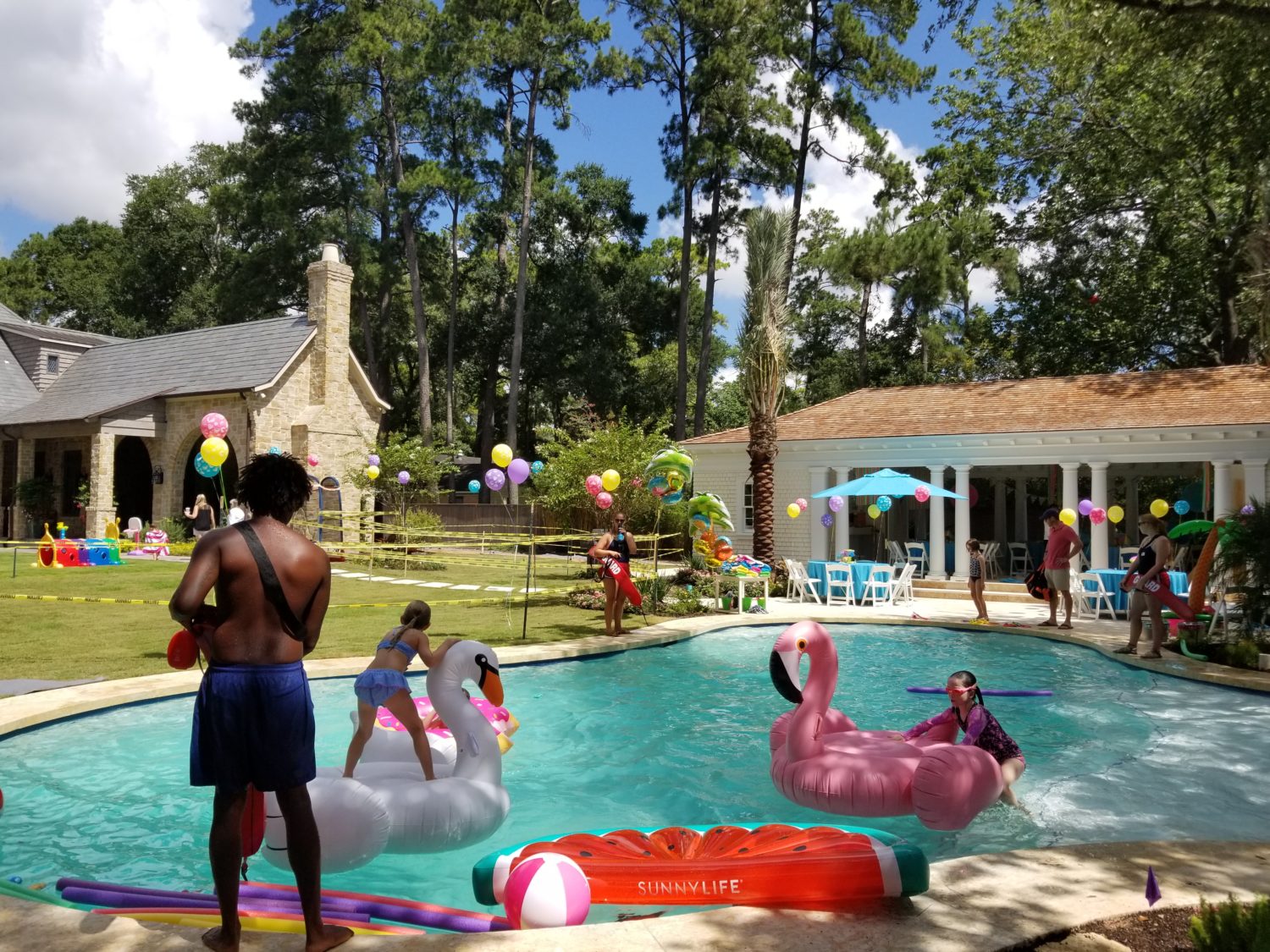 All Beach Boys Pool party for 8 year old Elizabeth’s birthday DJ