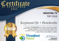 Xceptional DJs Certificate of Excellence 2023!