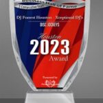 Houston Awards for Disc Jockeys and now qualifies for the 2023 Houston Business Hall of Fame as one of Houston's Best DJ